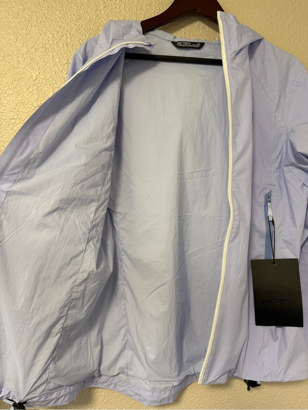 NWT Arc'teryx Kadin Hoody Gore-Tex Infinium Softshell Jacket Blue S Outdoor - Picture 14 of 16